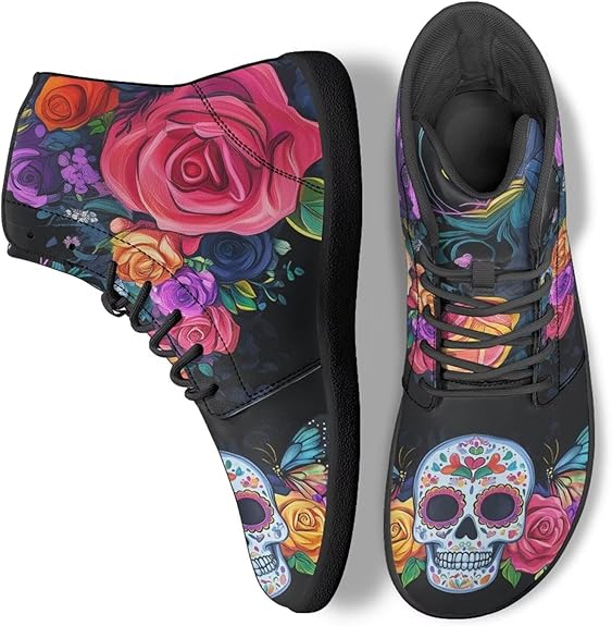 Ecaestolph - sugar skull sneakers womens