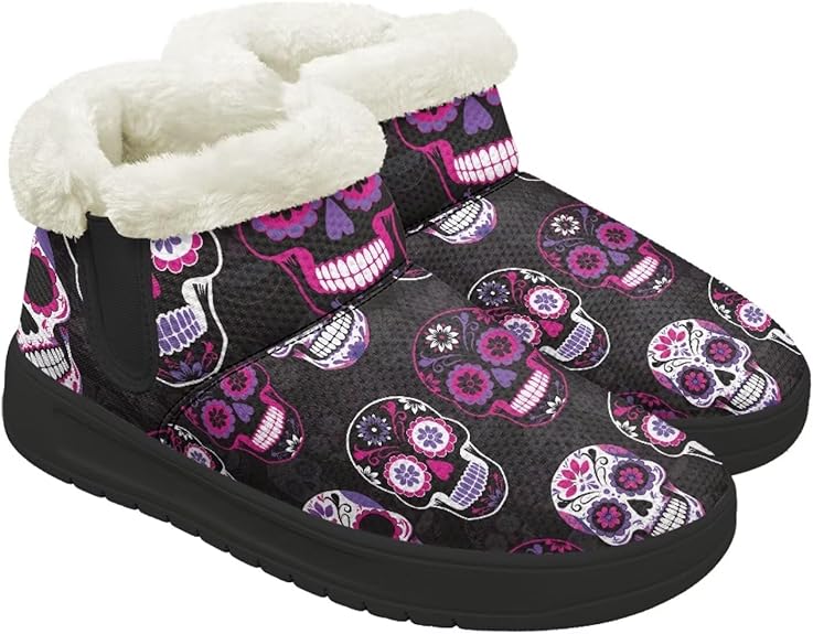 Gdxynsmny - sugar skull boots for women