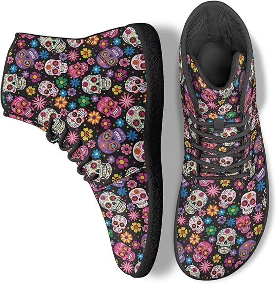 Ecaestolph - sugar skull sneakers womens