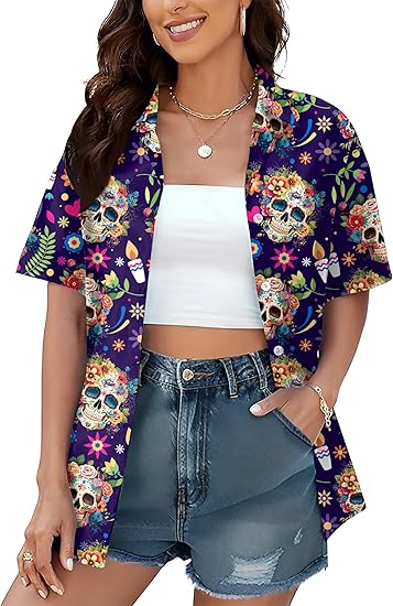 YI XIANG RAN - sugar skull t-shirt womens