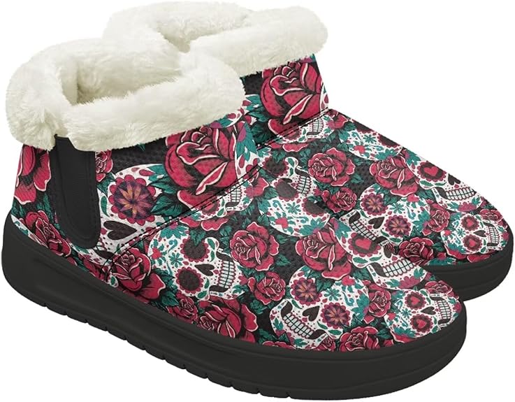 Hsaiyjsp - sugar skull boots for women