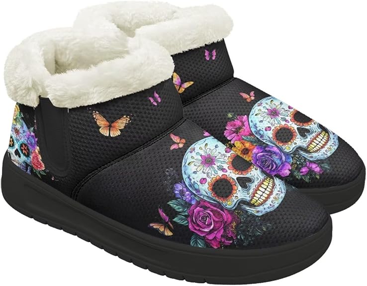 Hsaiyjsp - sugar skull boots for women
