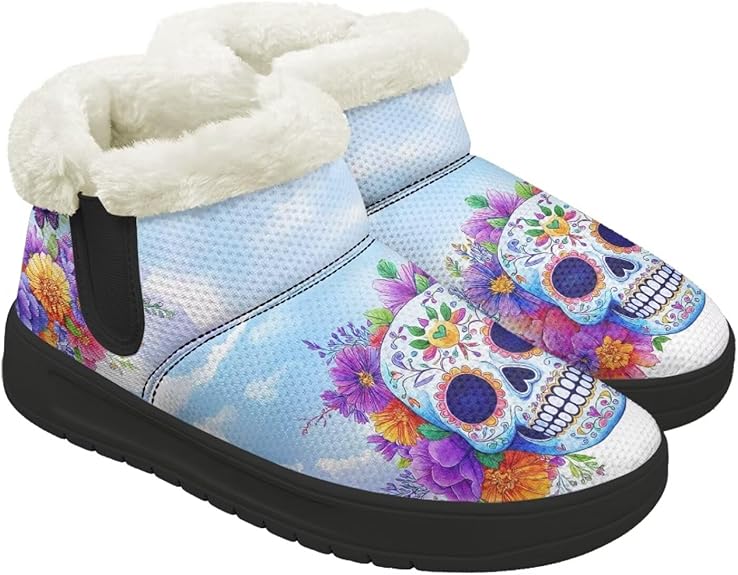 Hsaiyjsp - sugar skull boots for women