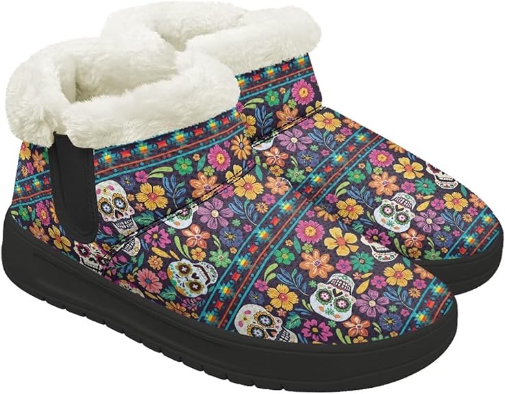 Hsaiyjsp - sugar skull boots for women