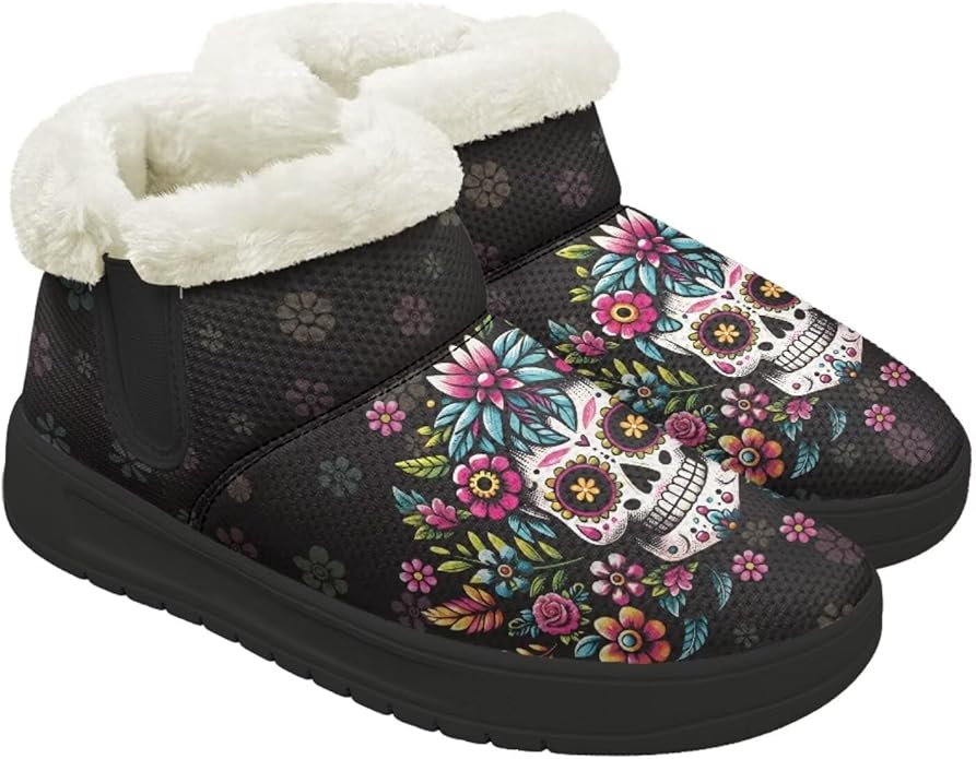 Hsaiyjsp - sugar skull boots for women