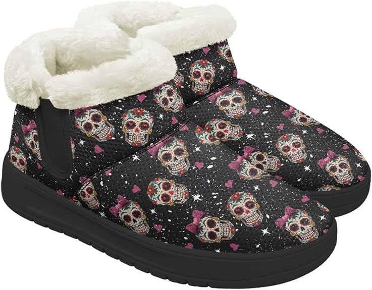 Hsaiyjsp - sugar skull boots for women