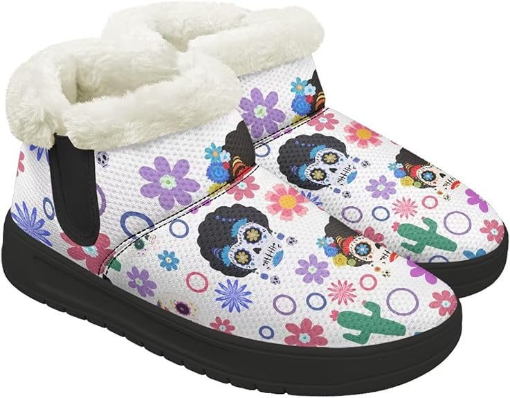 Hsaiyjsp - sugar skull boots for women