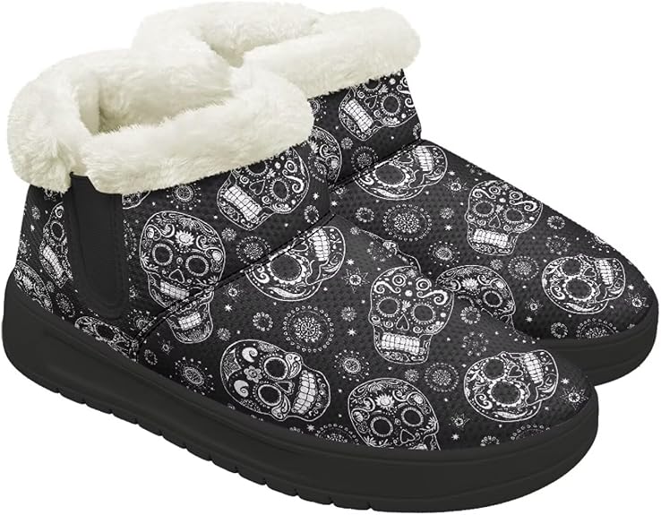 Hsaiyjsp - sugar skull boots for women