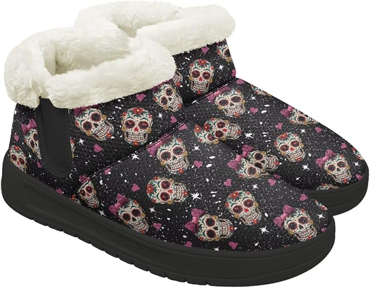 Gdxynsmny - sugar skull boots for women