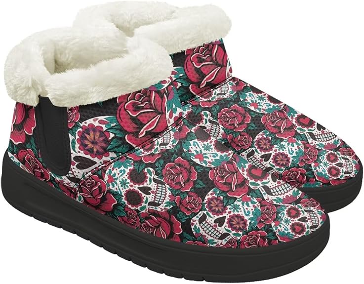 Gdxynsmny - sugar skull boots for women
