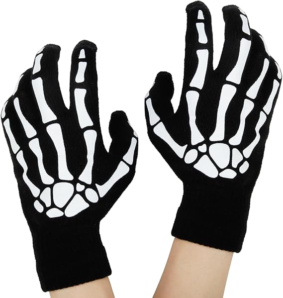 WOVOWOVO - sugar skull winter gloves