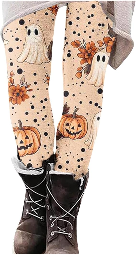 Febteebou - sugar skull leggings for women