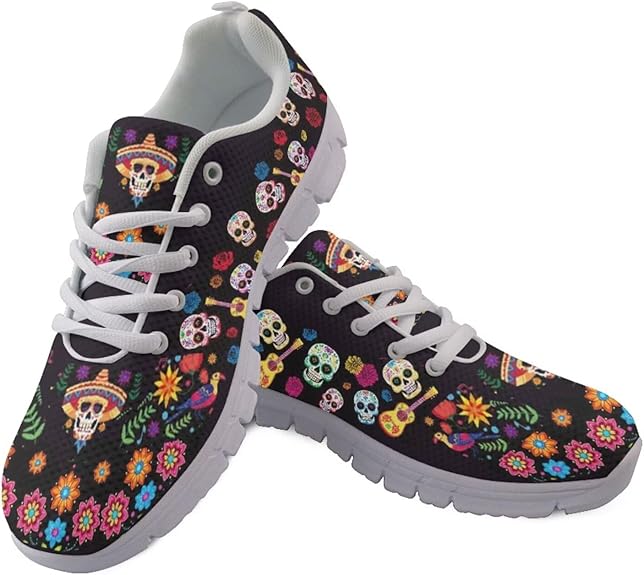 GETELINSENG - sugar skull sneakers womens