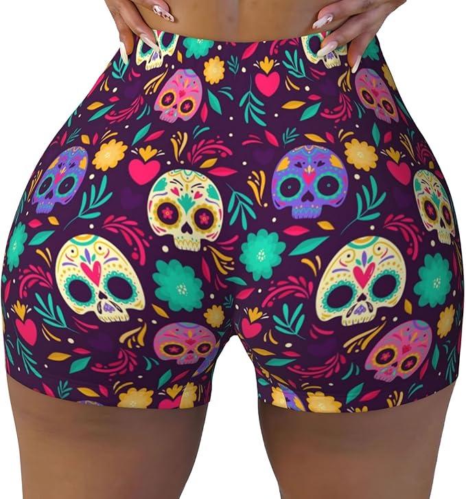 vthxloi - sugar skull leggings for women