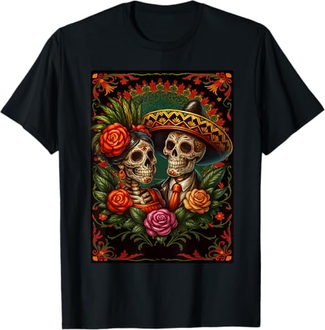 De Los Muertos Sugar Skull Day The Dead Shirts - sugar skull t-shirt womens