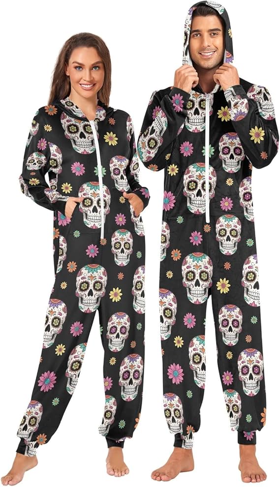 ODAWA - sugar skull pajamas womens