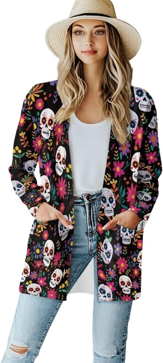 Gekhuqory - sugar skull coat womens