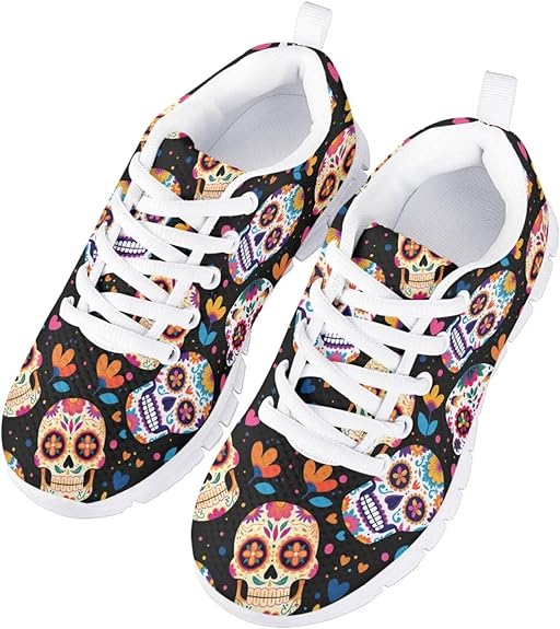 PinUp Angel - sugar skull sneakers womens