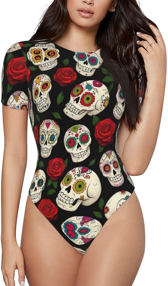 OXJOIIS - sugar skull bikini set