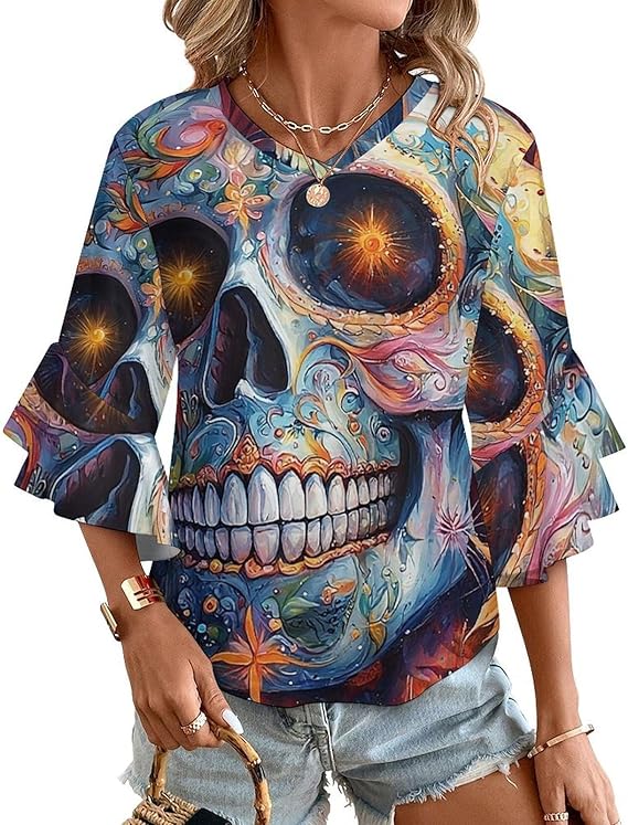 Generic - sugar skull leggings for women