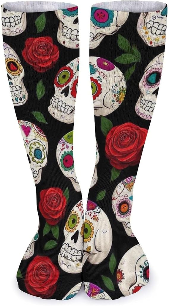 CWECVWE - sugar skull boots for women
