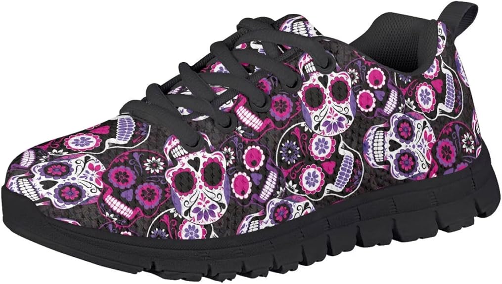 PinUp Angel - sugar skull sneakers womens