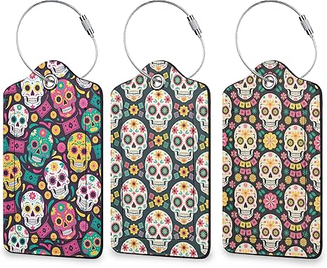 SHGAIL - sugar skull luggage set