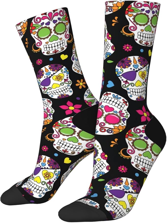 SENHORAS - sugar skull socks womens