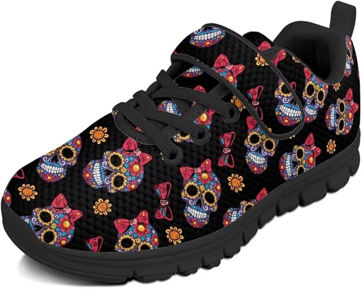 Pointodoor - sugar skull sneakers womens