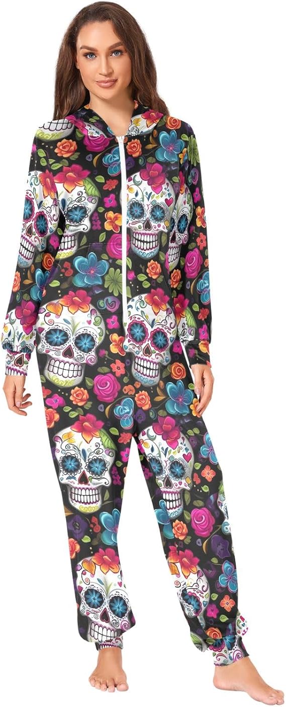 ODAWA - sugar skull pajamas womens