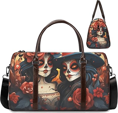 Generic - sugar skull luggage set