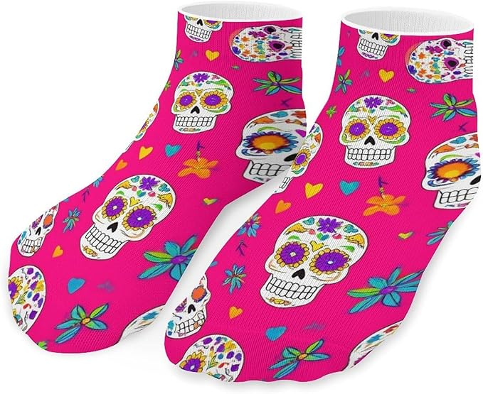 PUYWTIY - sugar skull sneakers womens