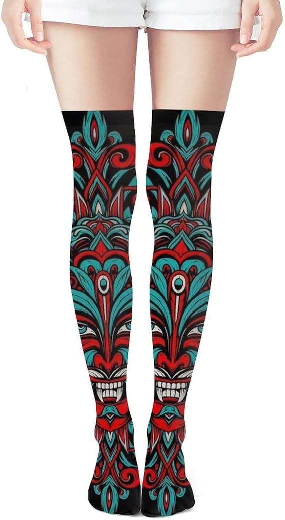 JZDACH - sugar skull socks womens