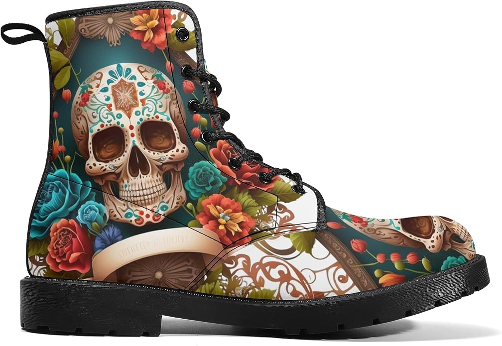 Generic - sugar skull boots for women