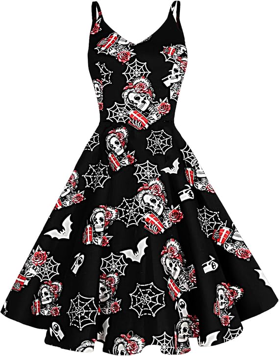 GOOBGS - sugar skull dress womens