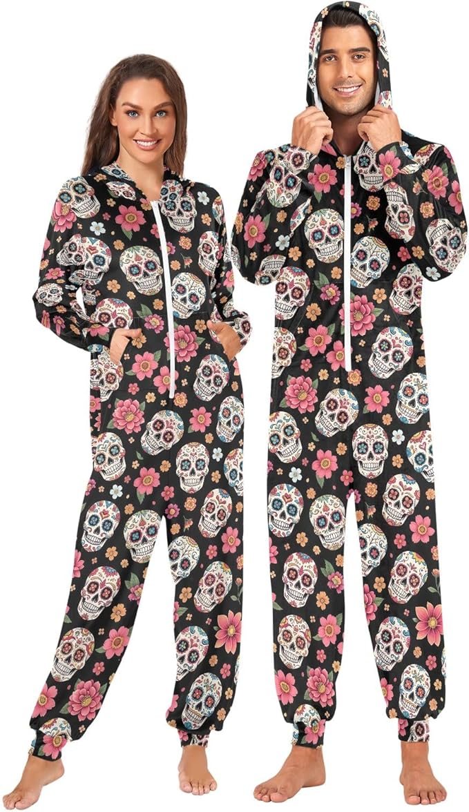 ODAWA - sugar skull pajamas womens