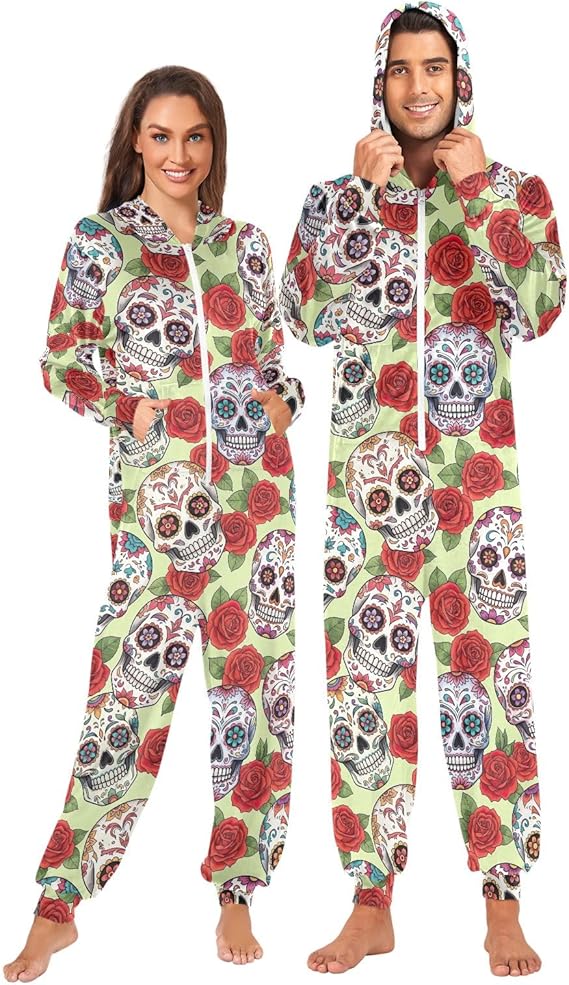 ODAWA - sugar skull pajamas womens