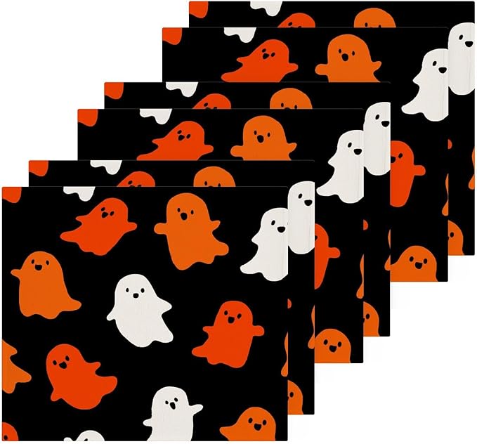 ALAZA Pastel Gothic Sugar Skulls Towels Cotton Washcloths Set,Extra Absorbent Fast Drying Face-Cloth Washcloths,Soft Fingertip Towel for Hotel,Spa,Kitchen,12'' x 12'' (6 Pack) - sugar skull beach towel