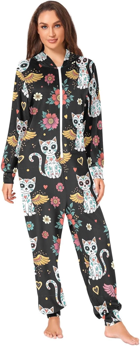ODAWA - sugar skull pajamas womens