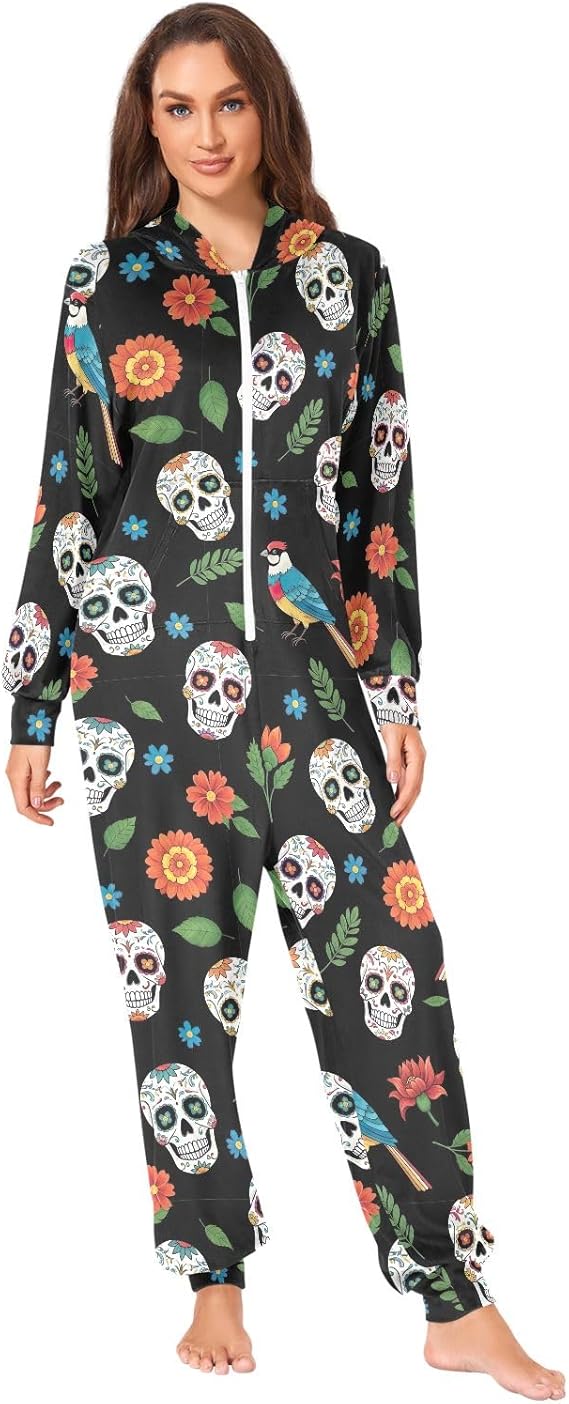 ODAWA - sugar skull pajamas womens