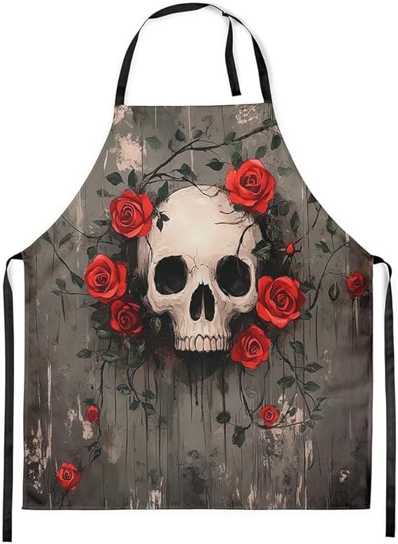 Erosebridal Ghost Apron Pumpkin Waterproof Apron Kids Girls Boys Oil Proof Kitchen Apron - sugar skull apron for women