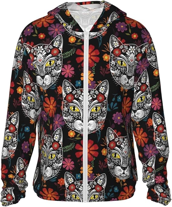 Supdreamc - sugar skull zip up hoodie mens