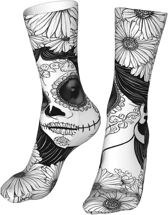 Fuzquwu - sugar skull boots for women