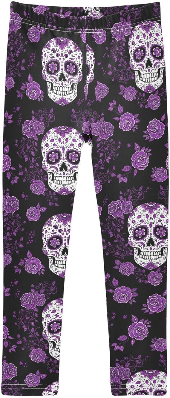 KOCOART - sugar skull leggings for women