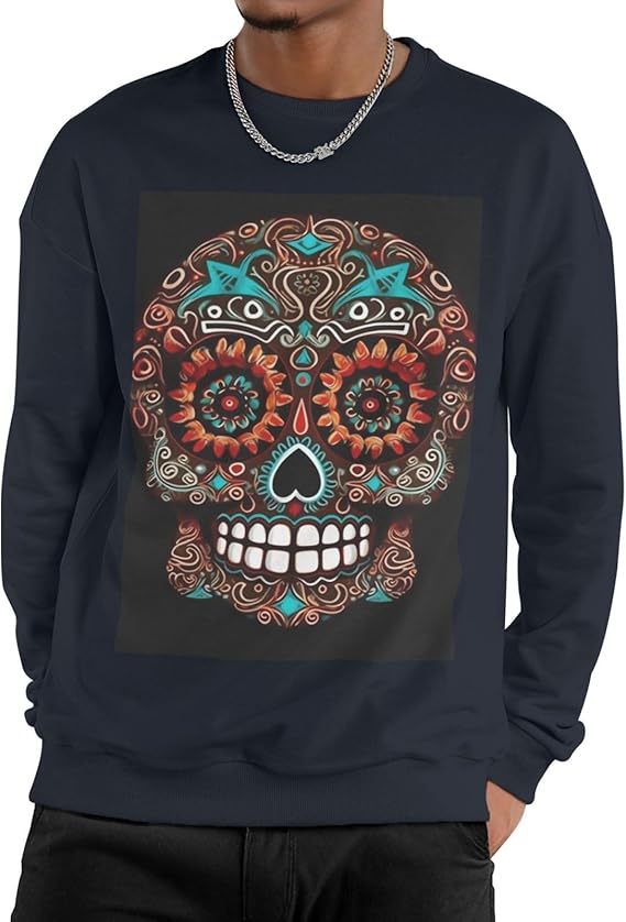 LKWSCGHM - sugar skull long sleeve shirt mens
