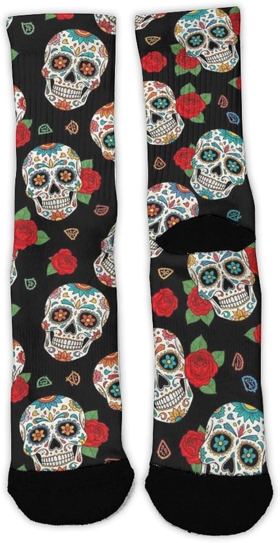 SESLFLKPJK - sugar skull slippers womens