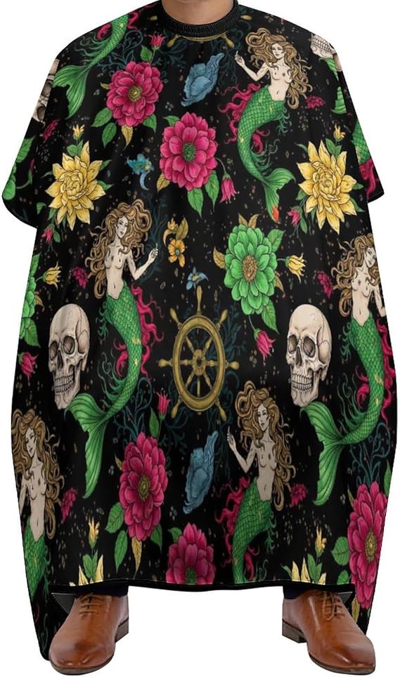 Women Hair Salon Cutting Cape Extra Large Haircut Hairdressing Cloth Apron for Hair Cutting & Styling - sugar skull apron for women