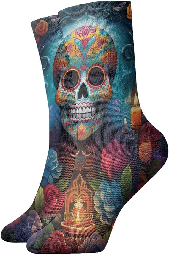 QANCOSI - sugar skull boots for women