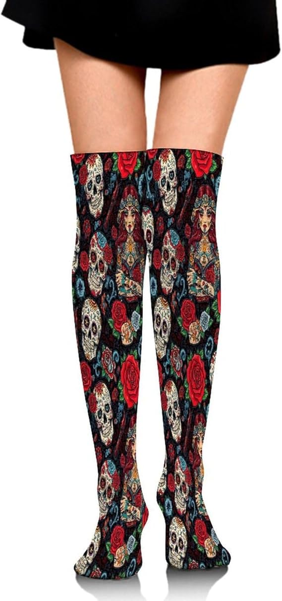 Aiyoolee - sugar skull boots for women