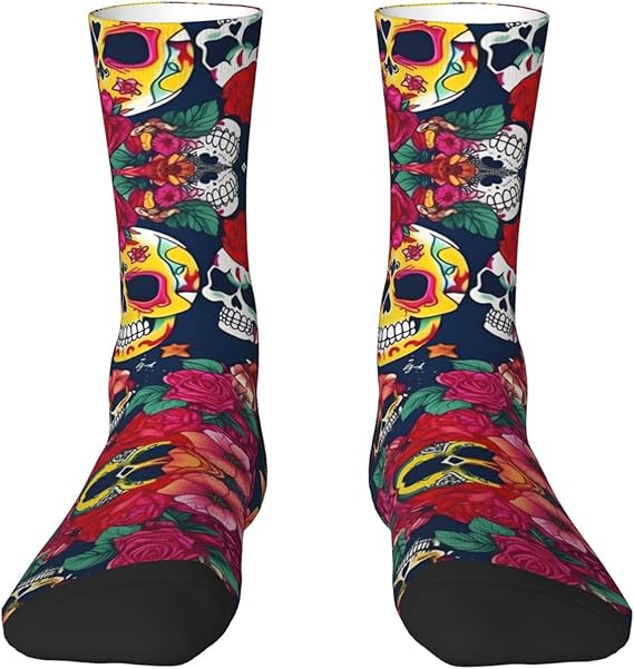 DRTGEDS - sugar skull socks womens